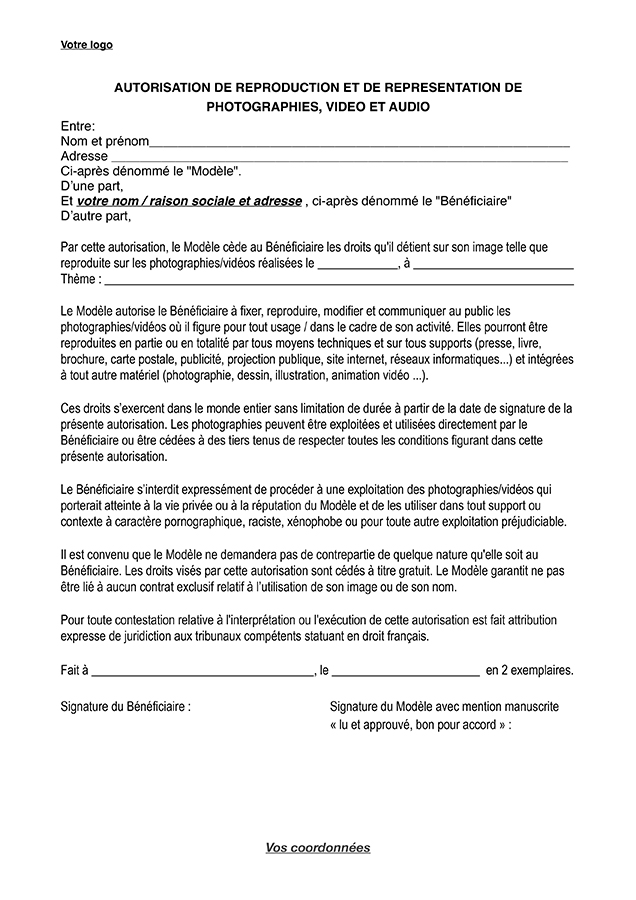 Droit à l'image